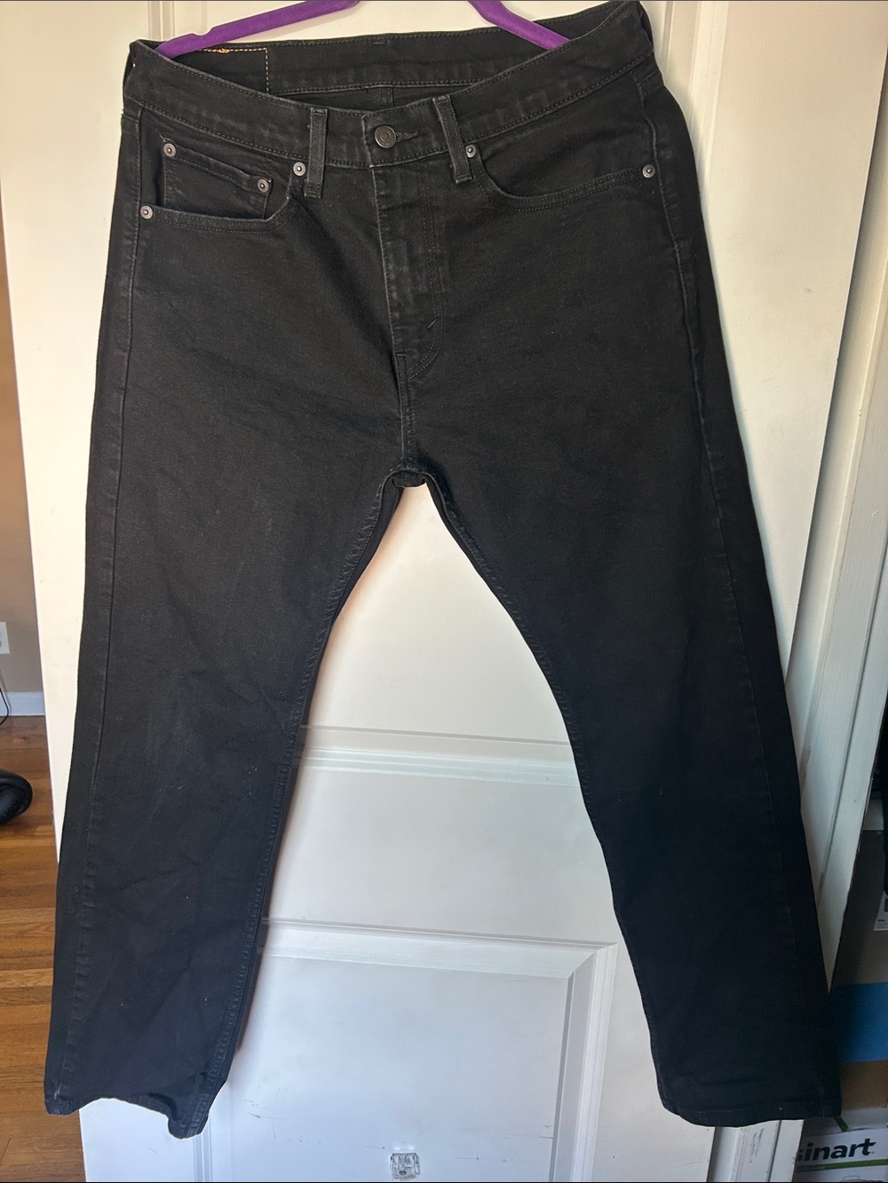 Levi's Men's Straight Black Jeans